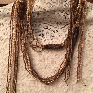 Long Beaded Boho Belt or Necklace